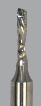Solid Carbide router, 1 flute, downcut O flute