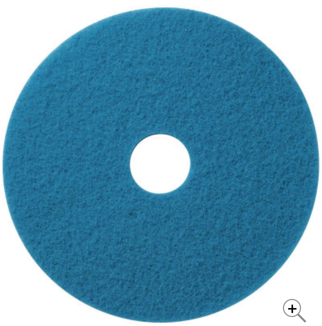 Global Industrial™ 18" Scrubbing Pad, Blue, 5 Per Case
