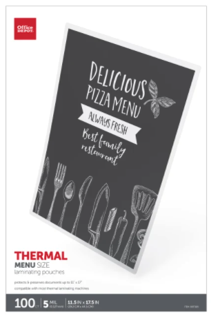 Office Depot® Brand Laminating Pouches, 11" x 17", Pack Of 100 Pouches