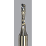 Solid Carbide router, 1 flute, downcut O flute